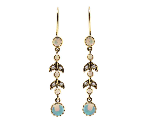 Opal & Pearl Drop Earrings MJ10936