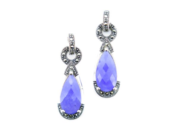 Lavender Chalcedony Earrings MJ12119