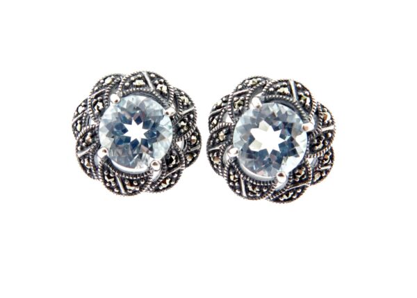 Blue Topaz Stud MJ17643