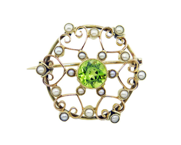 Peridot Brooch AJ15544