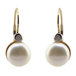 Pearl & Diamond Earrings MJ13981