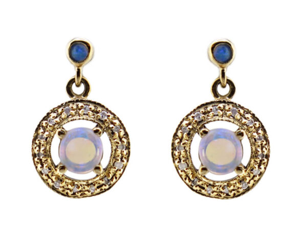 Opal & Diamond Earrings MJ17328