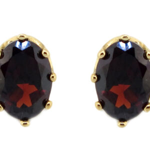 Garnet Stud Earrings MJ17869