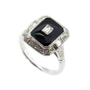 Onyx & Diamond Dress Ring MJ17977