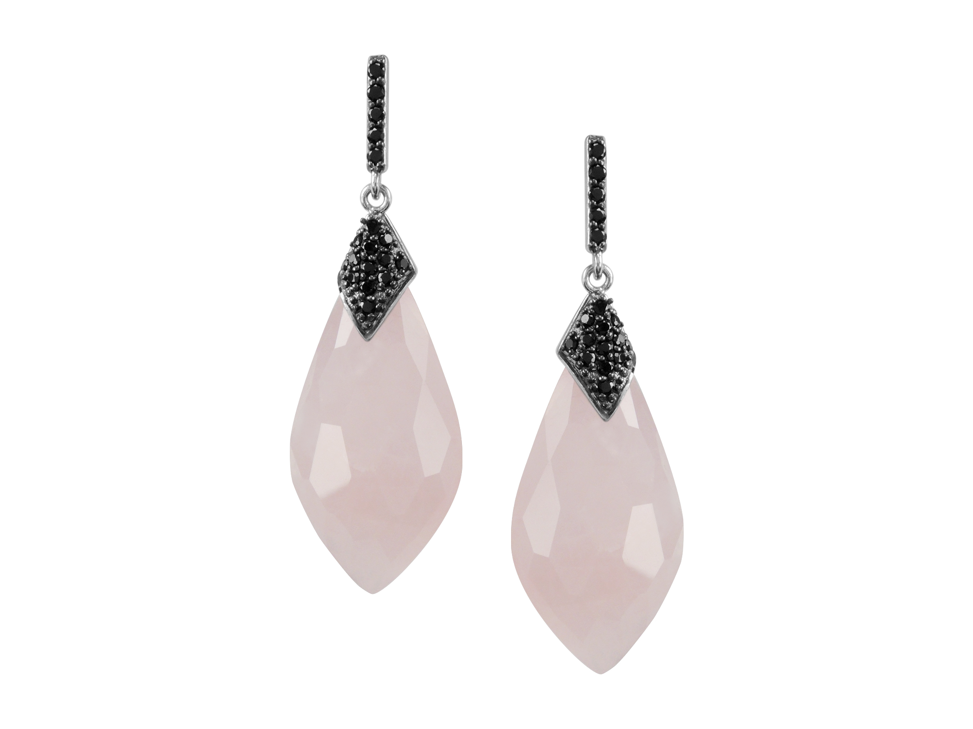 Rose Quartz & Spinel Earrings MJ19006