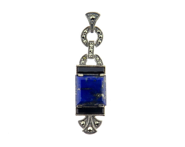 Lapis Lazuli & Onyx Pendant MJ19344