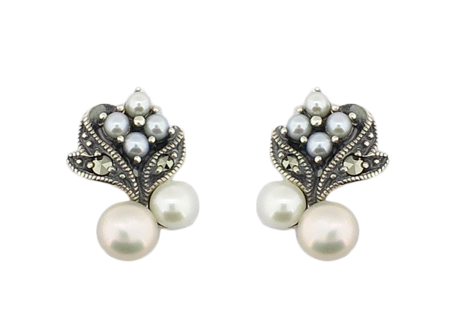 Freshwater & Seed Pearl Earrings MJ19350