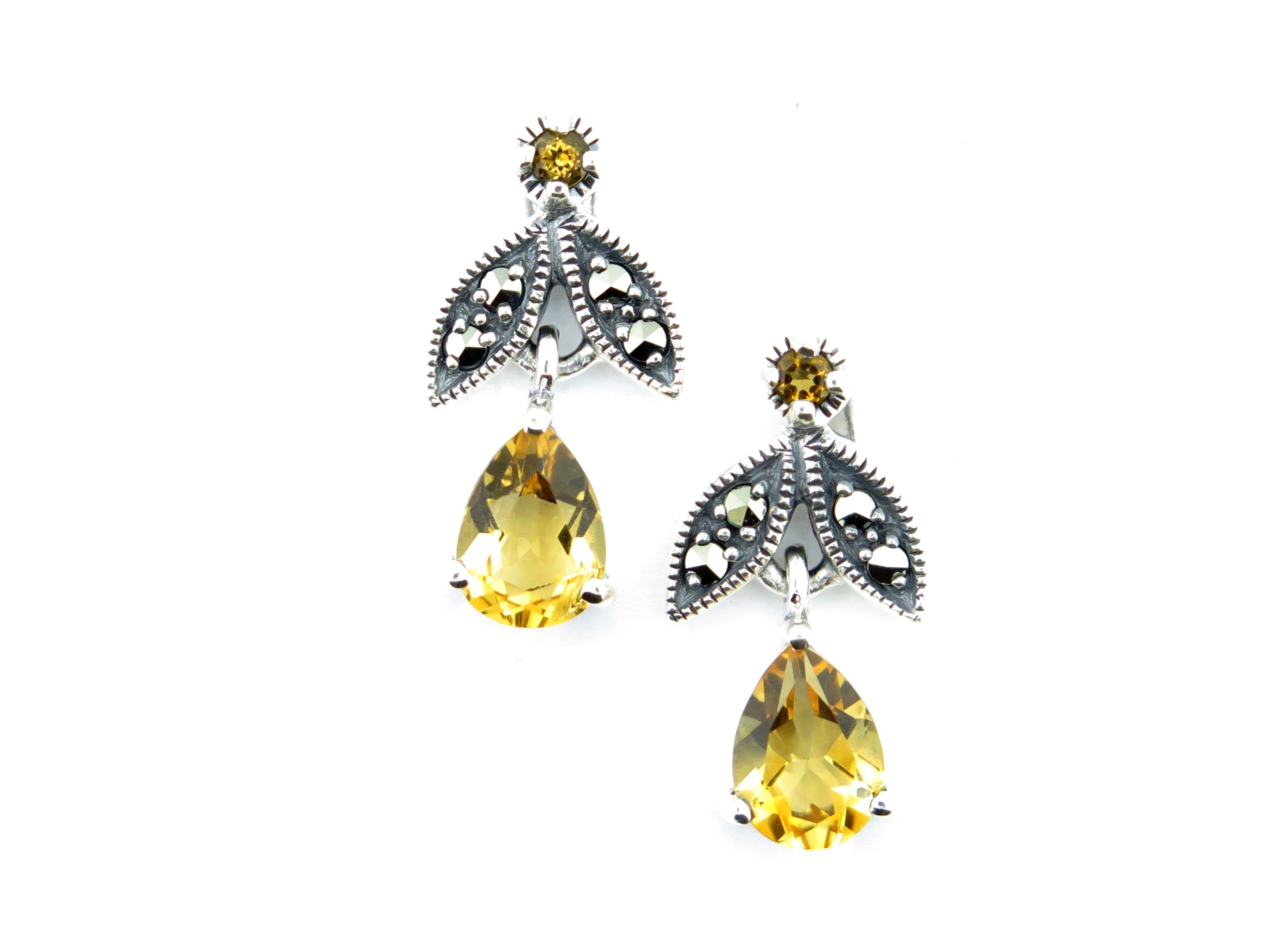 Citrine Drop Earrings MJ19611