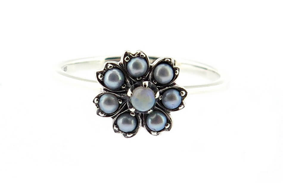 Opal & Seed Pearl Ring MJ20269