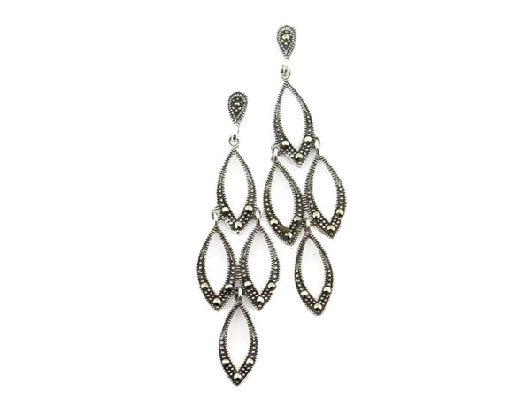 Marcasite Chandelier Earrings MJ20787