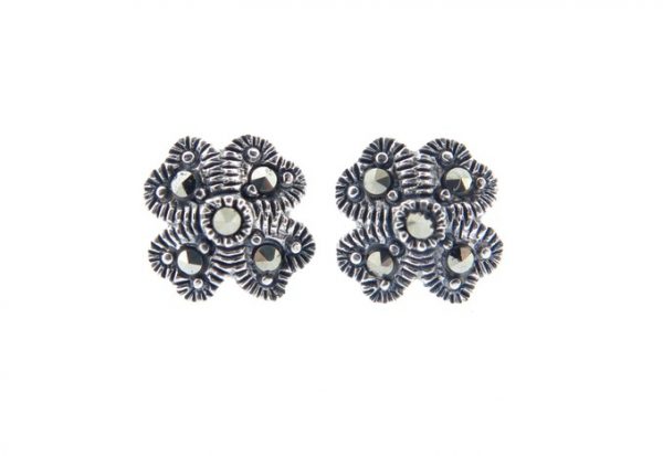 Marcasite Flower Stud MJ14997