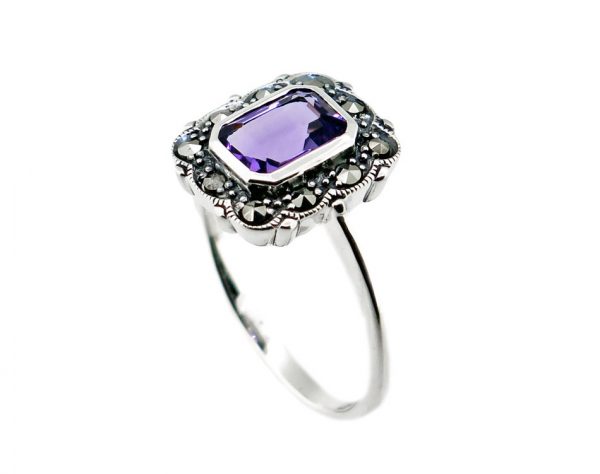 Square Amethyst Ring MJ22526