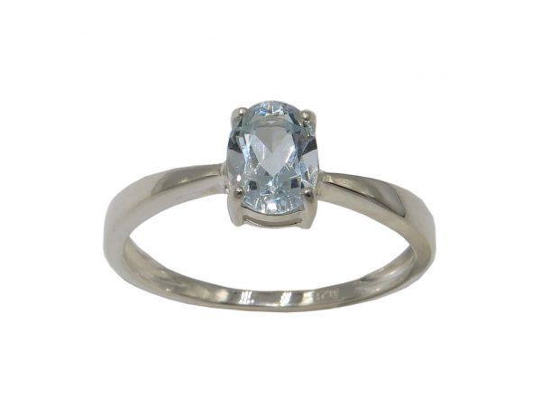 Aquamarine Silver Ring MJ24886