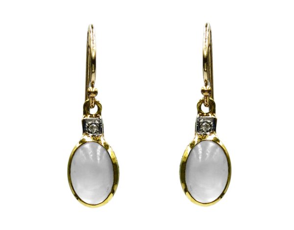 9ct Moonstone Drop Earring MJ23740