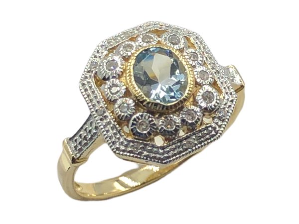 9ct Aquamarine Ring MJ25089