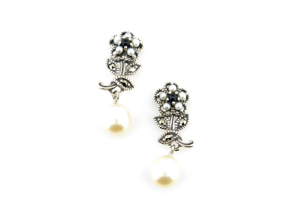 Sapphire and Seedpearl Drops MJ16907