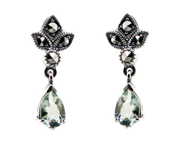 Green Amethyst Short Drops MJ22460