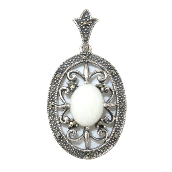 Oval Opal Pendant MJ24133