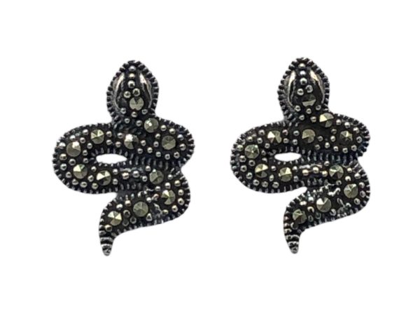 Marcasite Snake Studs MJ25556