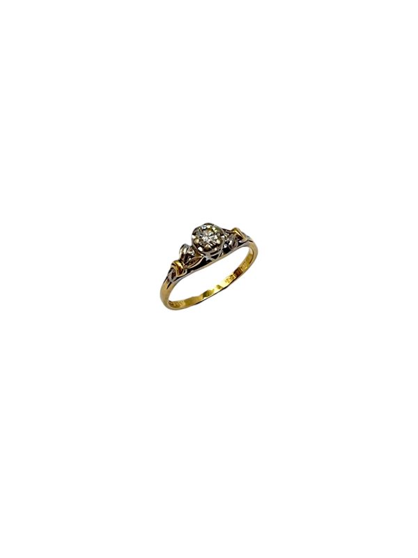 Antique Diamond Solitaire Ring AJ16702