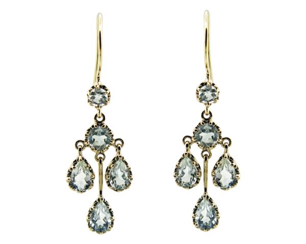 9ct Green Amethyst Earrings MJ22639