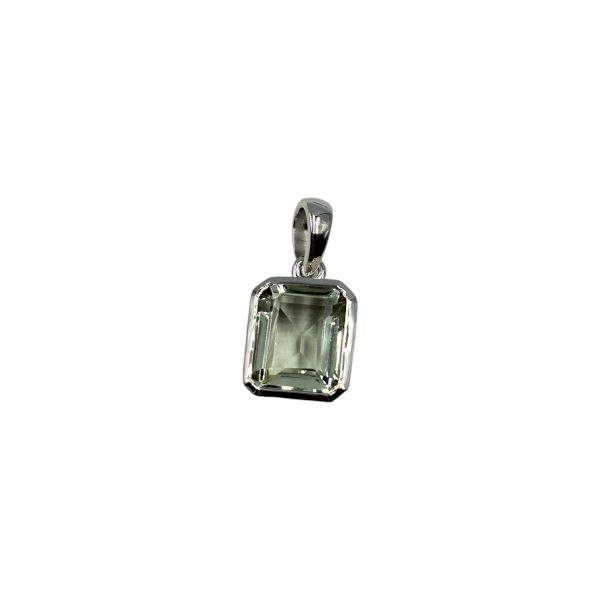 Square Green Amethyst Pendant MJ25952